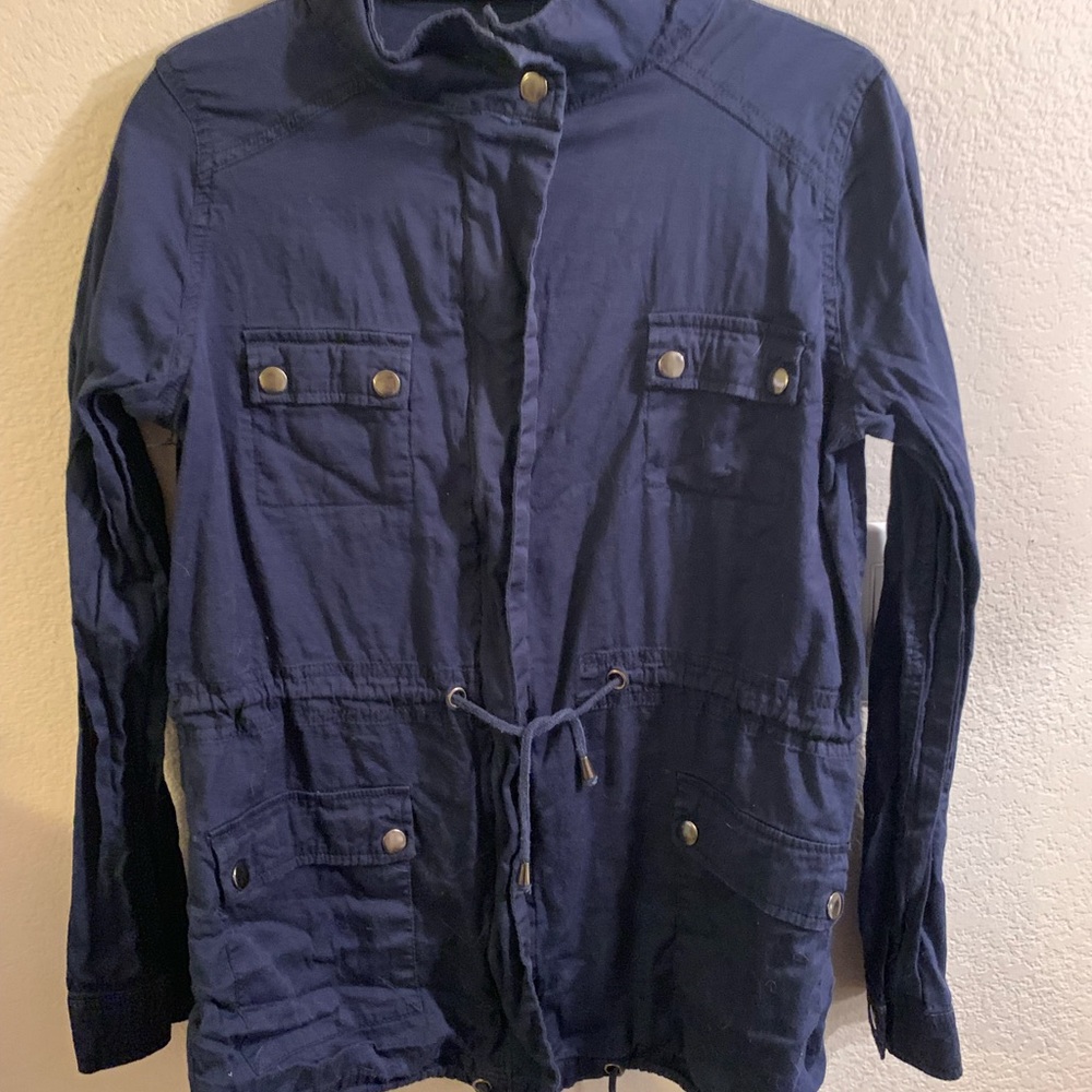 Light weight navy jacket